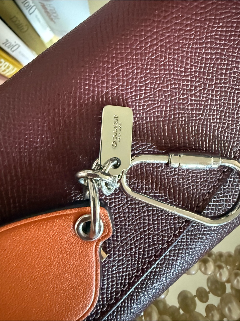 Coach Y2K, sunglasses leather bag charm key fob keychain EUC - Picture 5 of 10
